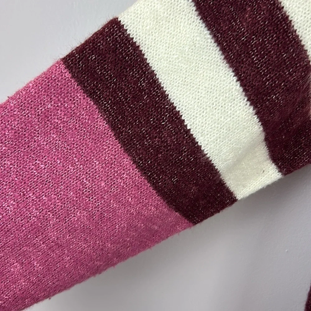 Lane Bryant Classic Button Front Cardigan Sweater Size 18/20 Maroon Colourblock - Picture 7 of 11